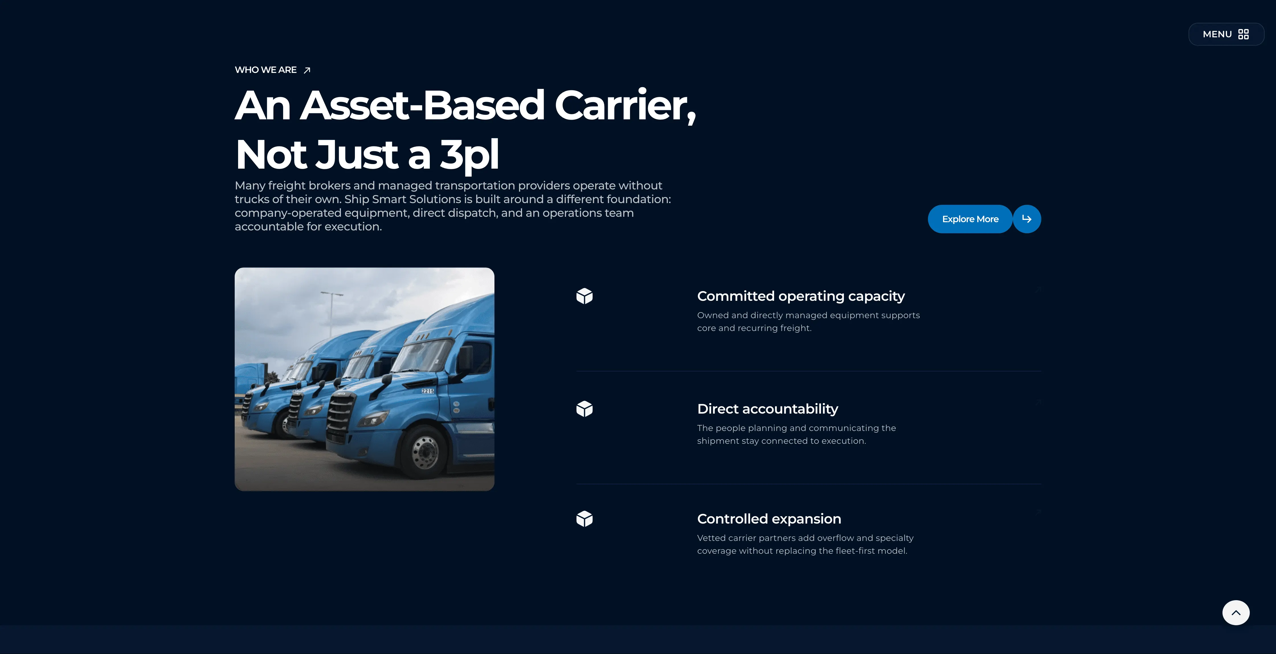Ship Smart Solutions asset-based carrier section